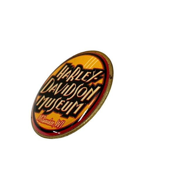 Harley-Davidson Museum Lapel Pin 1.25" Diameter Milwaukee WI - Picture 3 of 5